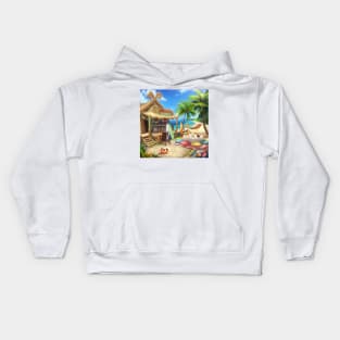 Beach party Kids Hoodie